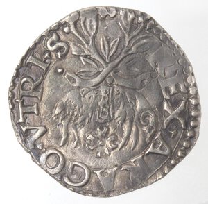 reverse: Napoli. Carlo V. 1516-1554. Carlino. Sigla A. Ag. 