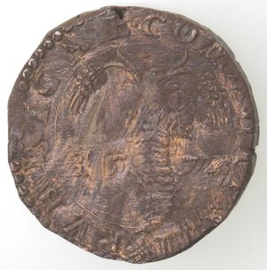 reverse: Napoli. Filippo II. 1556-1598. Tornese 1573. Ae. 