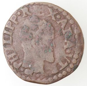 obverse: Napoli. Filippo II. 1554-1598. Due cavalli, sigla IBR. Ae. 