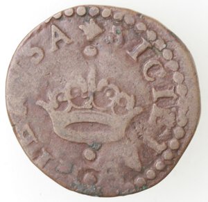reverse: Napoli. Filippo II. 1554-1598. Due cavalli, sigla IBR. Ae. 