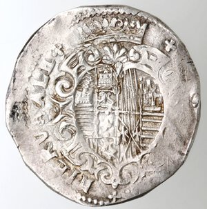 reverse: Napoli. Filippo III. 1598-1621. Mezzo Ducato s.d. Ag.
