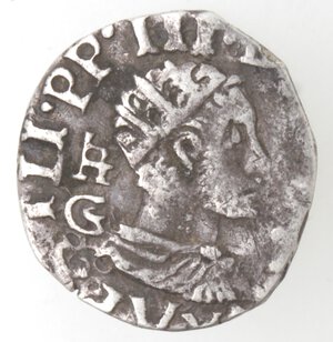 obverse: Napoli. Filippo III. 1598-1621. Mezzo carlino. Ag. 