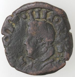 obverse: Napoli. Filippo IV. 1621-1665. Tornese 163?. Ae. 