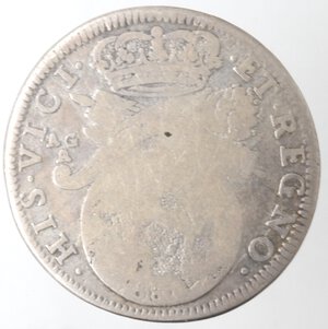 reverse: Napoli. Carlo II. 1676-1700. Tari 1685. Ag. 