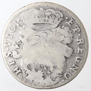 reverse: Napoli. Carlo II. 1674-1700. Tarì 1687. Ag.
