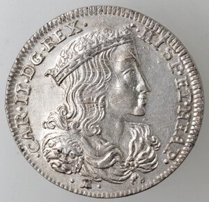 obverse: Napoli. Carlo II. 1674-1700. Tarì 1692. Ag. 