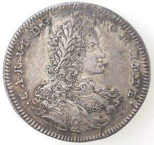 obverse: Napoli. Carlo VI. 1711-1734. Mezzo Ducato 1715. Ag. 