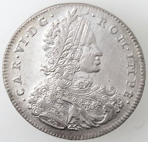 obverse: Napoli. Carlo VI. 1711-1734. Mezzo Ducato 1716. Ag. 