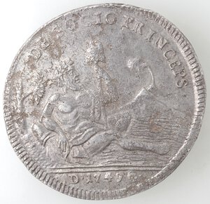 reverse: Napoli. Carlo di Borbone. 1734-1759. Piastra 1749 Sebeto. Ag. 