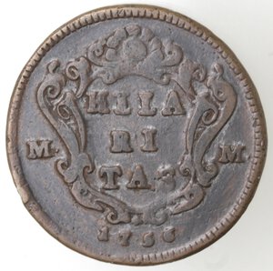 reverse: Napoli. Carlo di Borbone. 1734-1759. Grano 1756. Ae. 