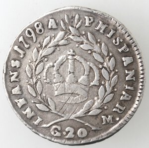 reverse: Napoli. Ferdinando IV. 1759-1798. Tarì 1798. Ag. 