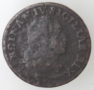 obverse: Napoli. Ferdinando IV. 1759-1799. 1 Grano 12 Cavalli 1791. Ae. 