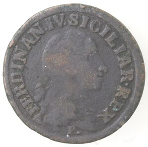 obverse: Napoli. Ferdinando IV. 1759-1798. 1 Grano 12 Cavalli 1793. Ae. 