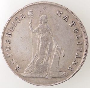 obverse: Napoli. Repubblica Napoletana. 1799. Piastra da 12 Carlini. Ag. 