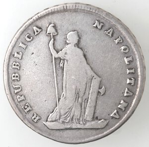 obverse: Napoli. Repubblica Napoletana. 1799. Mezza Piastra da 6 Carlini. Ag. 