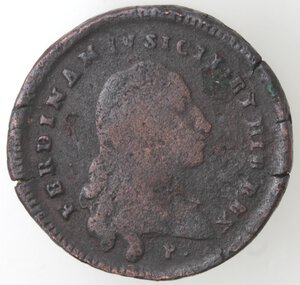 obverse: Napoli. Ferdinando IV, II periodo 1799-1803. 4 tornesi 1799. Ae. 