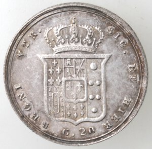 reverse: Napoli. Ferdinando II. 1830-1859. Tarì 1857. Ag. 
