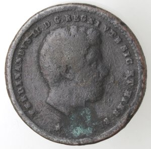 obverse: Napoli. Ferdinando II. 1830-1859. 2 Tornesi 1842. Ae. 