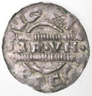 reverse: Olanda. Friesland. Graafschap. Bruno III. 1050-1057. Denaro. Ag. 