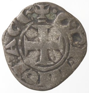 obverse: Oriente Latino. Acaia. Guglielmo di Villeharduin. 1246-1278. Denaro Tornese. Mi. 