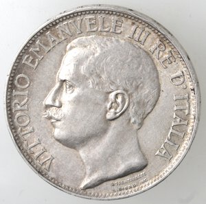 obverse: Vittorio Emanuele III. 1900-1943. 2 Lire 1911 Cinquantenario. Ag. 
