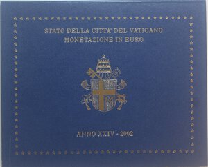 obverse: Vaticano. Roma. Giovanni Paolo II. 1978-2005. Karol Wojtyla. Serie divisionale 2002. 