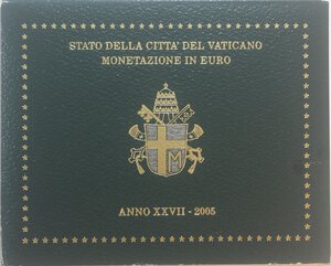 obverse: Vaticano. Roma. Giovanni Paolo II. 1978-2005. Karol Wojtyla. Serie divisionale 2005. 