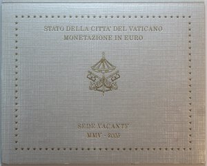 obverse: Vaticano. Roma. Sede Vacante 2005. Serie divisionale 2005. 