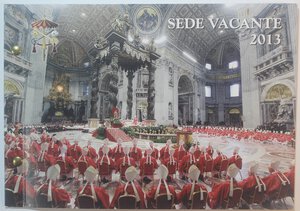 obverse: Vaticano. Roma. Sede Vacante 2013. 2 Euro con francobolli. 