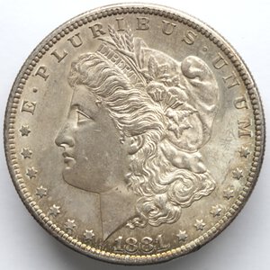 obverse: USA. Dollaro Morgan 1881 S. Ag. 