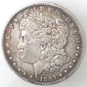 obverse: USA. Dollaro Morgan 1893 Philadelphia. Ag. 