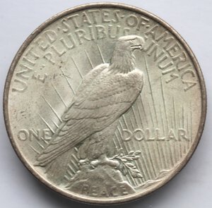 reverse: USA. Dollaro Peace 1924 Philadelphia. Ag. 