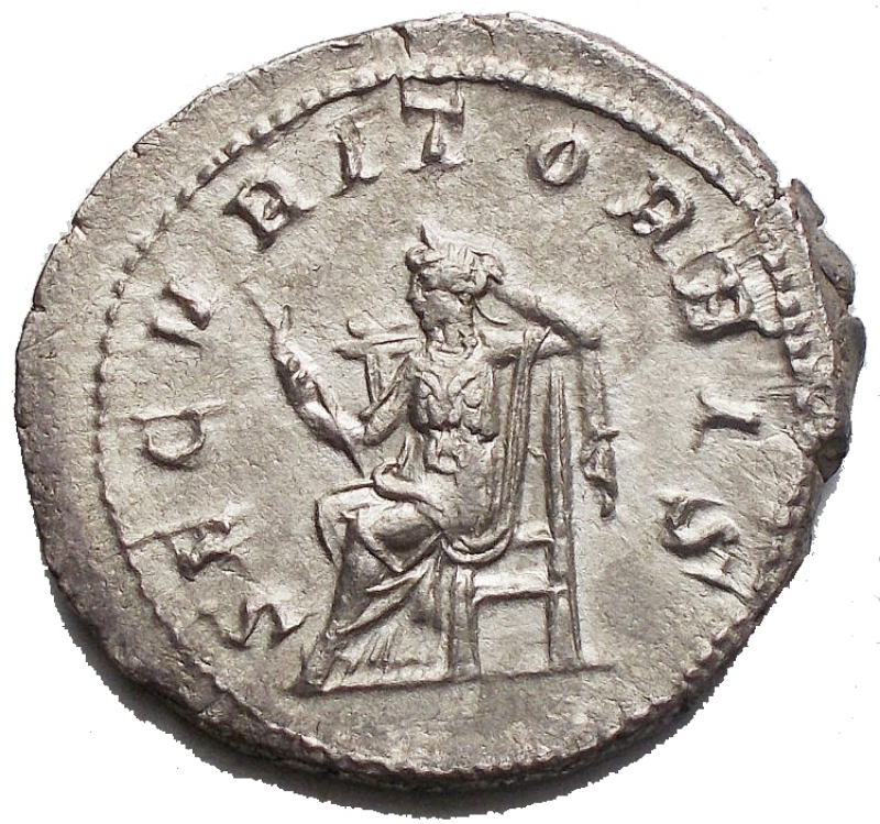 reverse: Impero Romano - Filippo I. 244-249 d.C. Antoniniano. AG. D/ Busto radiato a destra. R/ SECURIT ORBIS. g 4,68. mm 24,32. qFDC. Fondi lucenti.