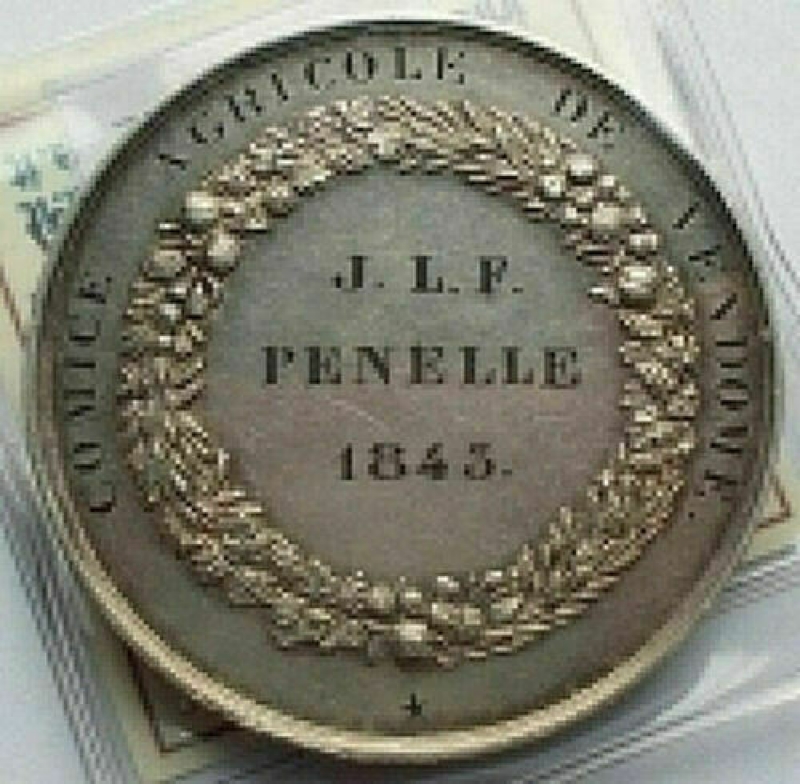 reverse: Medaglie - Francia. Luigi Filippo 1843. Medaglia in Ag. gr 37,2. mm 41. FDC