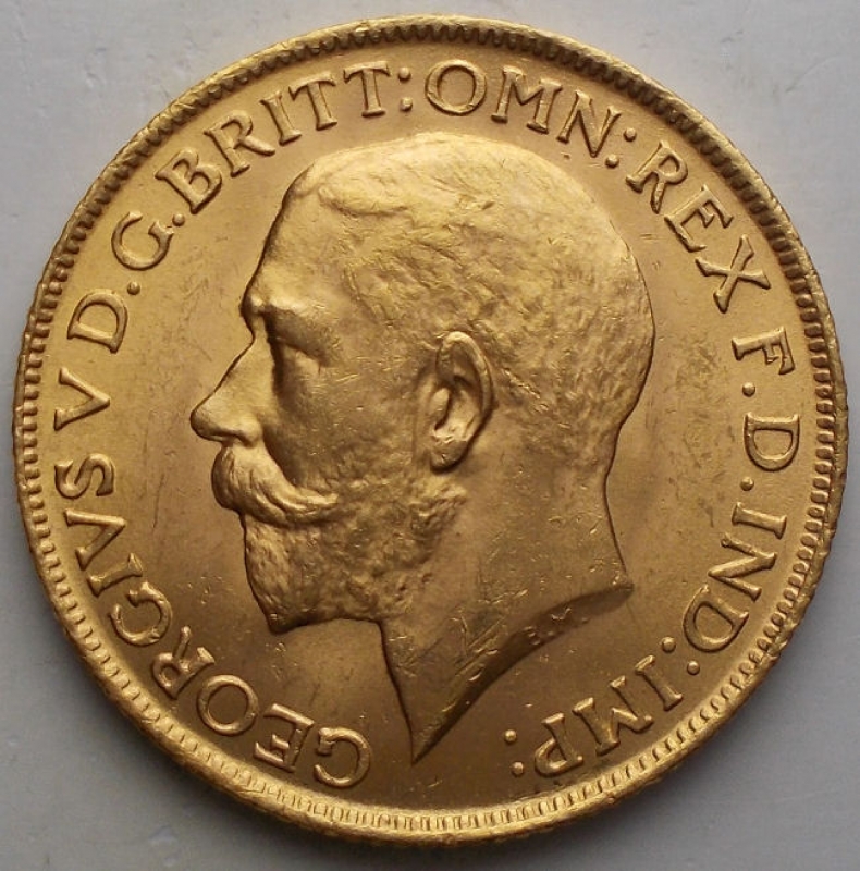 reverse: Gran Bretagna. Giorgio V (1910-1936). Pounds 1911