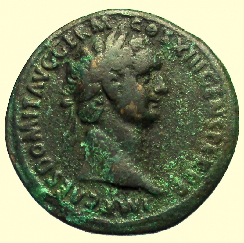 obverse: Impero Romano. Domiziano. 81-96 d.C. Asse. Ae.