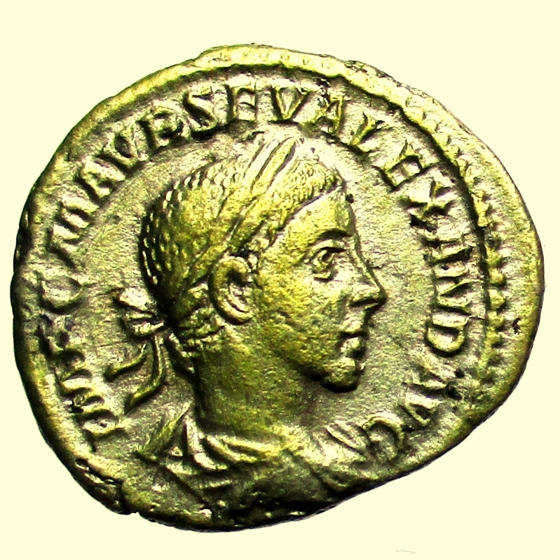 obverse: Impero Romano. Alessandro Severo. 222-235 d.C. Denario