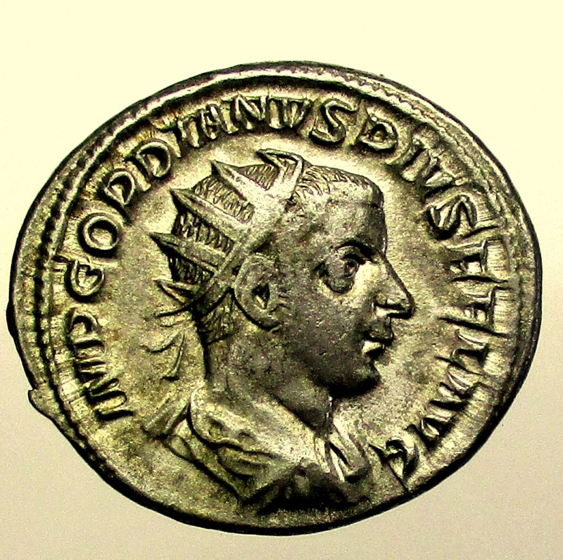 obverse: Impero Romano. Gordiano III. 238-244 d.C. Antoniniano.
