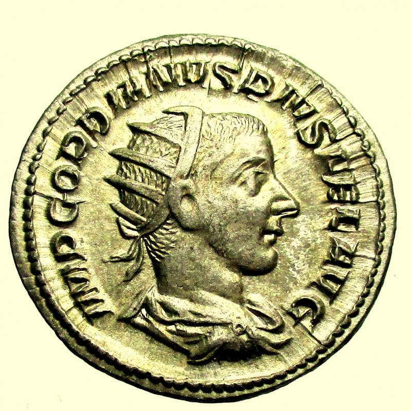 obverse: Impero Romano. Gordiano III. 238-244 d.C. Antoniniano.