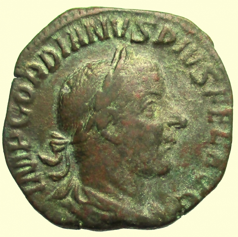 obverse: Impero Romano. Gordiano III. 238-244 d.C. Sesterzio.