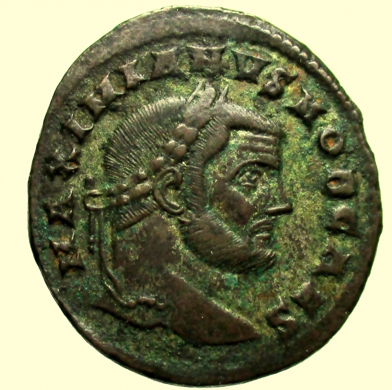 obverse: Impero Romano Galerio Massimiano  303-305 d.C.
