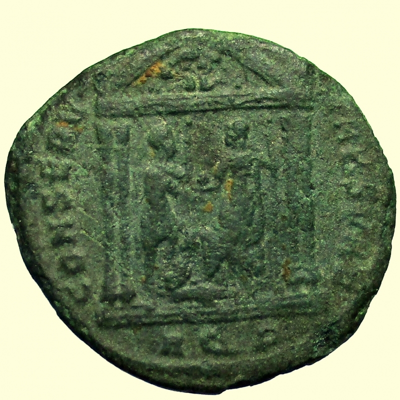 reverse: Impero Romano Massenzio 306-312 d.C. Follis