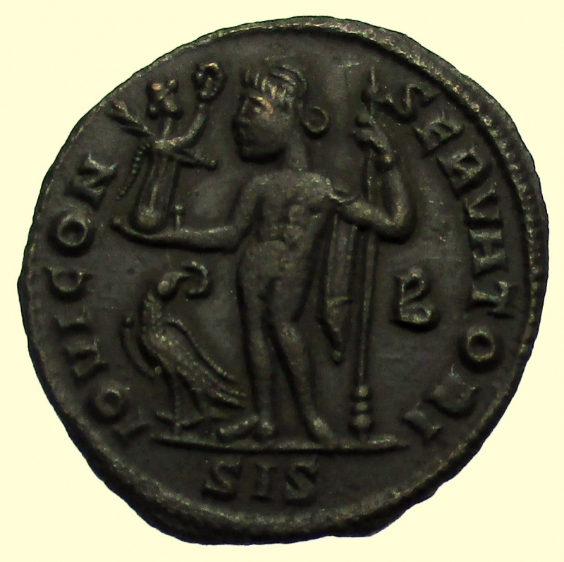 reverse: Impero Romano. Licinio I. 308-324 d.C. Follis.