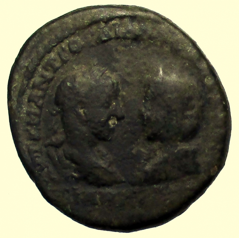 obverse: Provincia Romana. Gordiano III e Tranquillina 238-244 d.C.