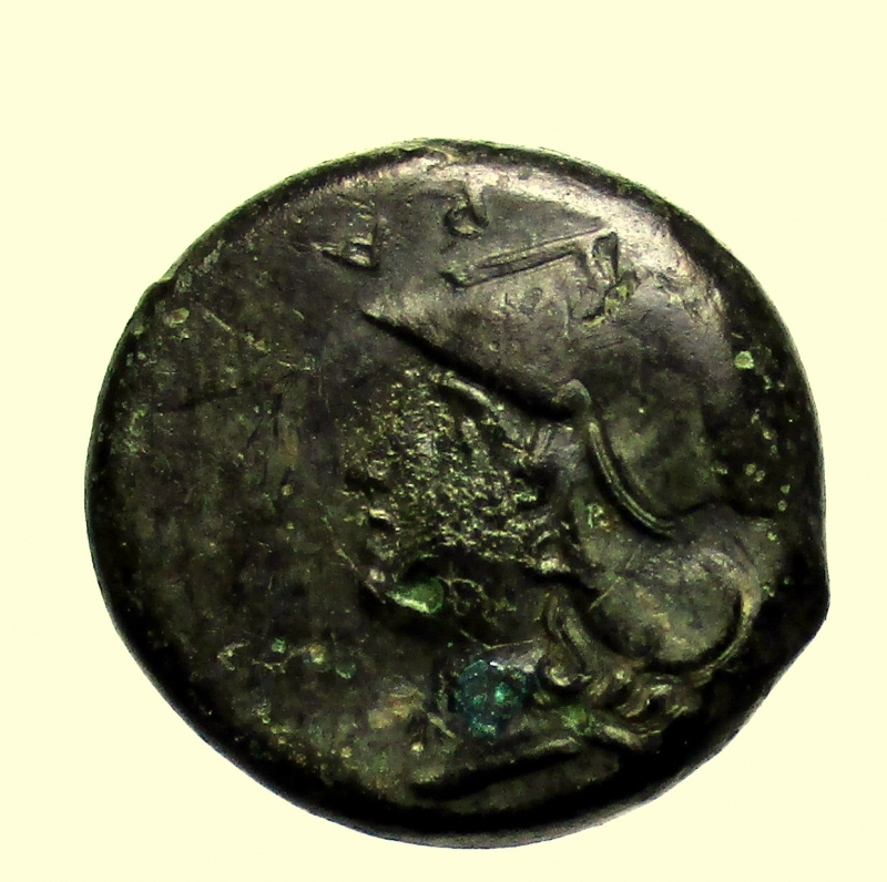 obverse: Mondo Greco. Sicilia. Siracusa. 409-395 a.C. Litra. Ae. 