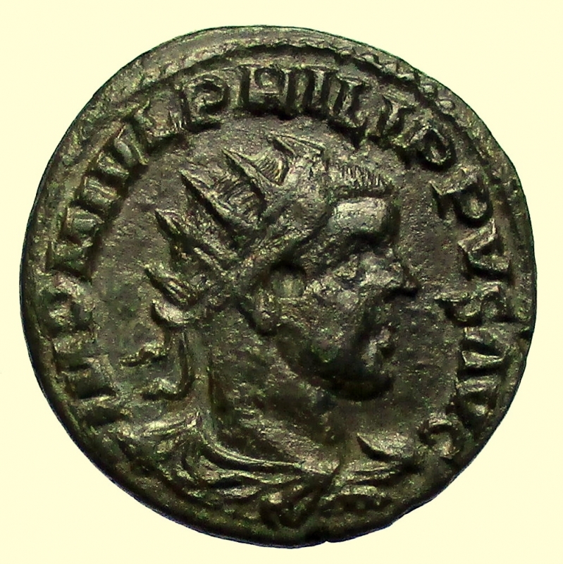 obverse: Provincia Romana Filippo II Moesia superiore Viminacium 247-249 d.C.