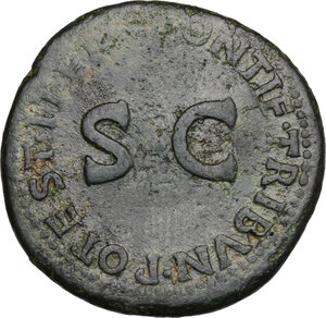 reverse: Drusus (died 23 AD).. AE As. Struck under Tiberius, 21-22 AD