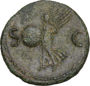 reverse: Nero (54-68).. AE As, c. 64 AD