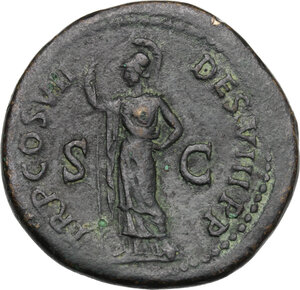 reverse: Domitian (81-96).. AE Sestertius, 81 AD