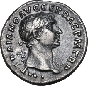 obverse: Trajan (98-117).. AR Denarius, 103-111